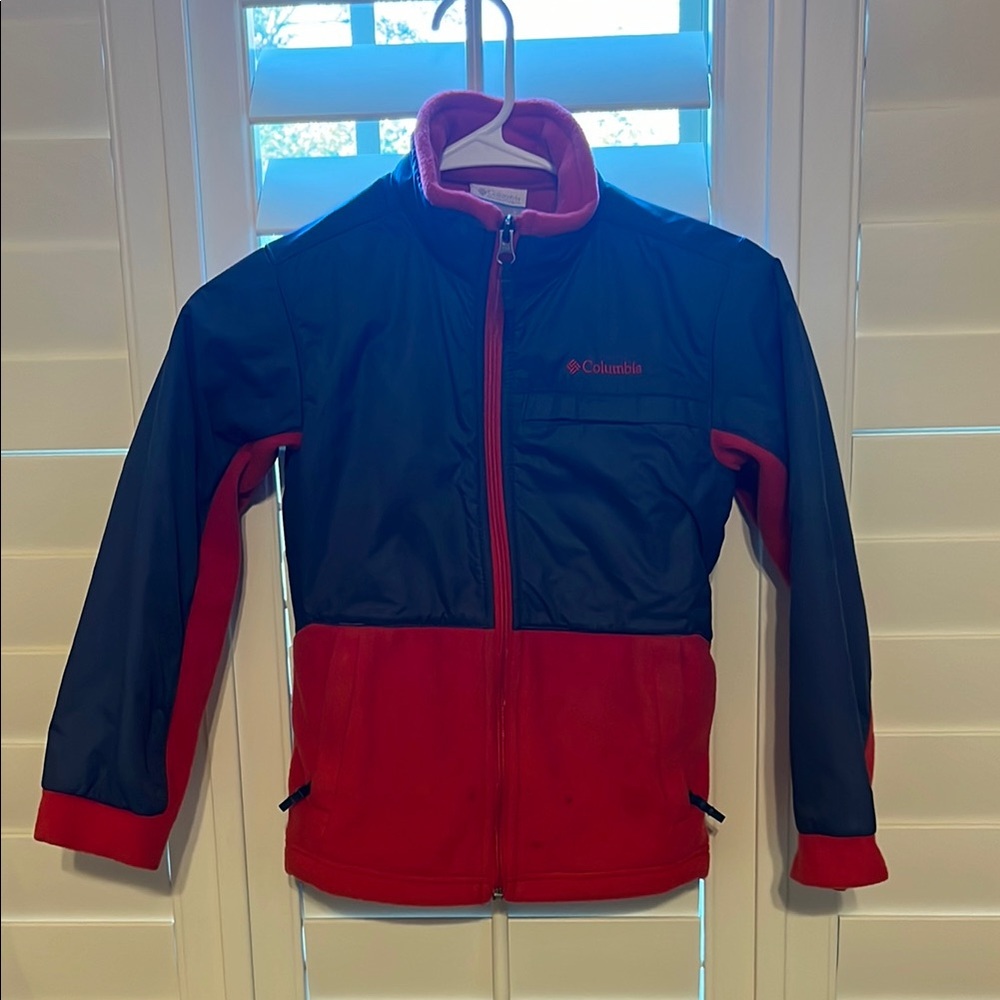 Columbia Two-Tone Red and Navy Jacket